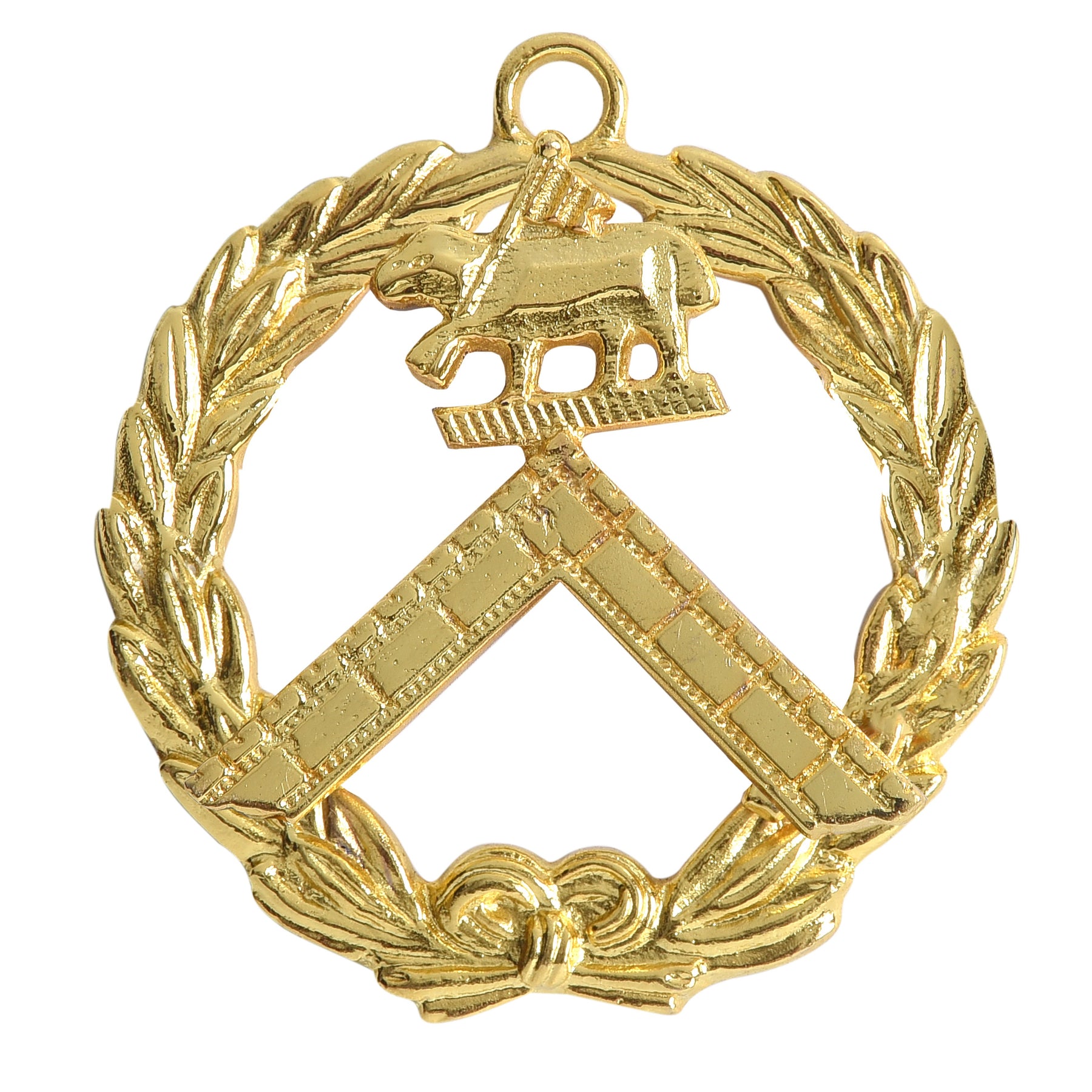 Grand Generalissimo Knights Templar Commandery Officer Collar Jewel - Gold Plated - Bricks Masons