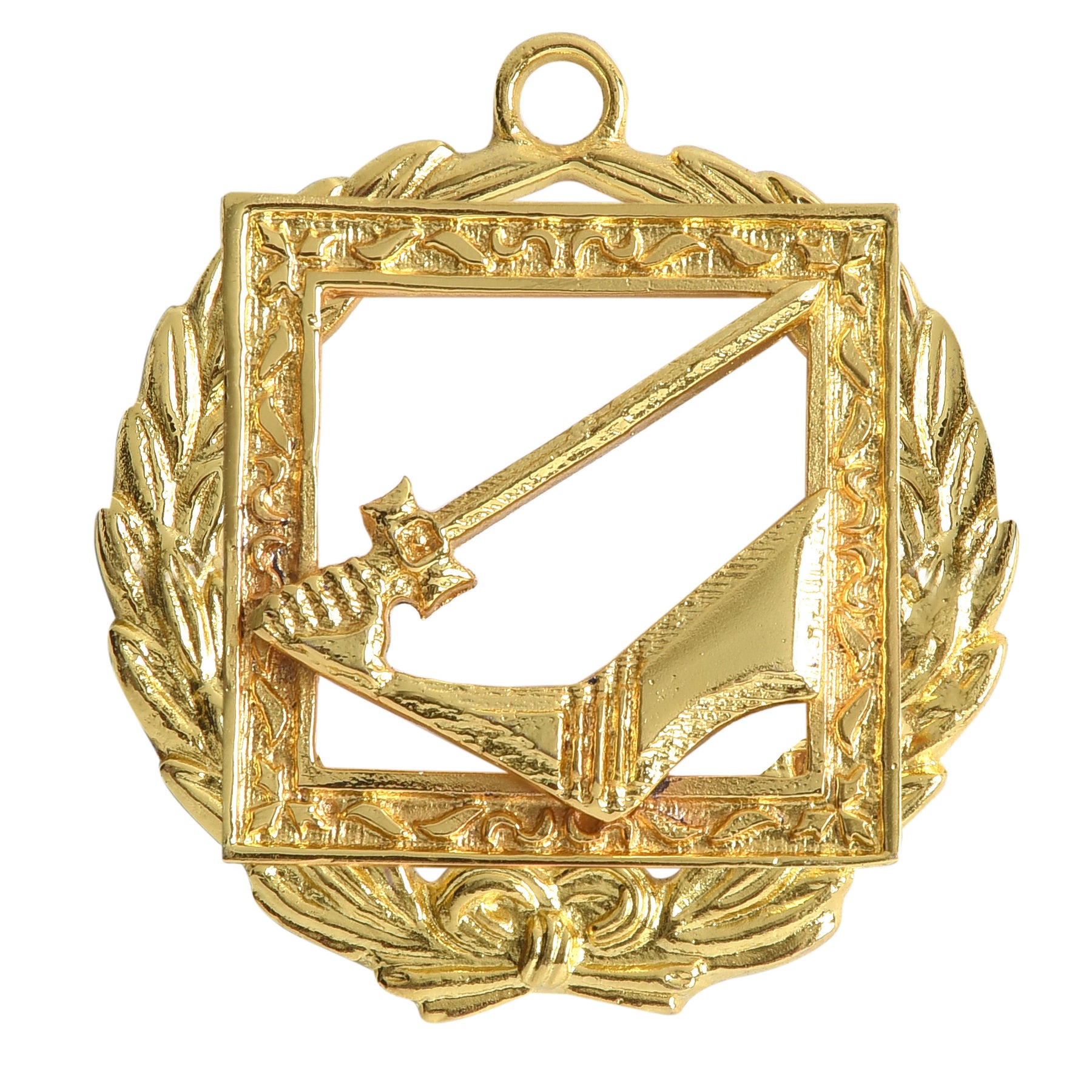 Grand Senior Warden Knights Templar Commandery Officer Collar Jewel - Gold Plated - Bricks Masons
