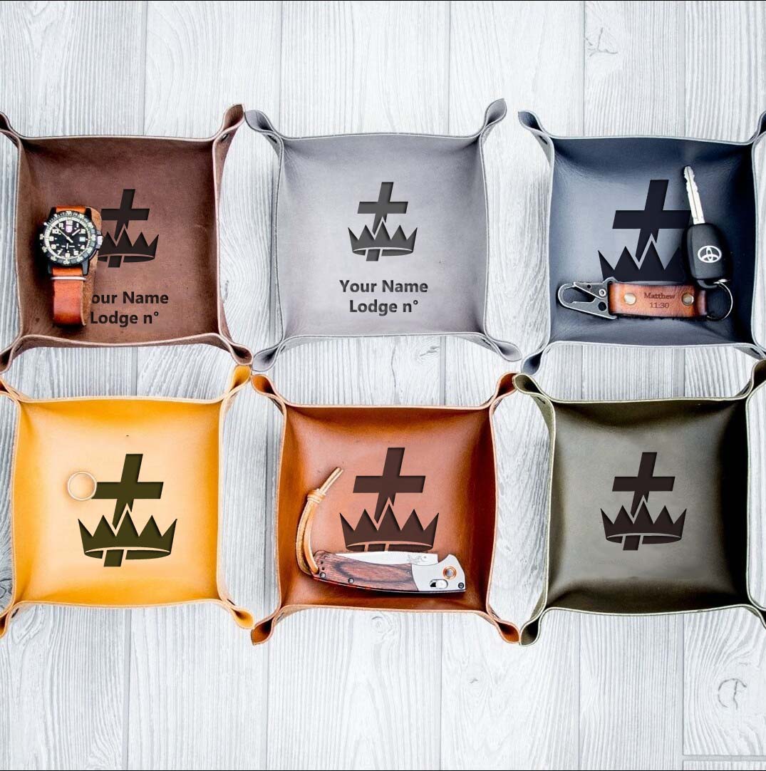 Knights Templar Commandery Valet Tray - Various Colors - Bricks Masons