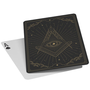 Master Mason Blue Lodge Playing Cards - Black & Gold - Bricks Masons