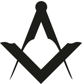 Master Mason Blue Lodge Ring - Black Silver Tungsten - Bricks Masons