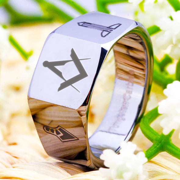 Master Mason Blue Lodge Ring - Various Sizes - Bricks Masons