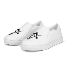 Master Mason Blue Lodge Sneaker - Compass and Square G Slip-on Canvas - Bricks Masons