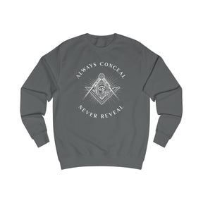 Master Mason Blue Lodge Sweatshirt - Always Conceal Never Reveal - Bricks Masons