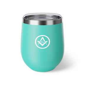 Master Mason Blue Lodge Vacuum Cup - Square & Compass G Various Colors - Bricks Masons