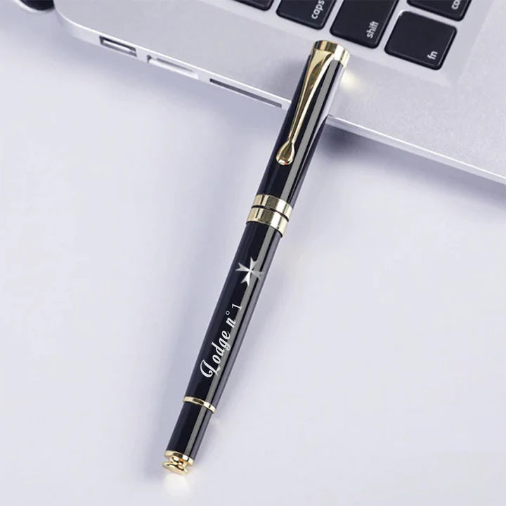 Order Of Malta Commandery Pen - Various Metal Colors - Bricks Masons