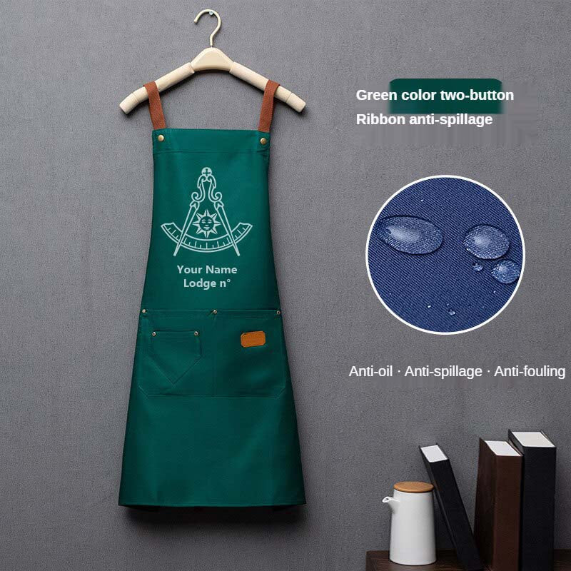 Past Master Blue Lodge California Regulation Work Apron - Various Colors - Bricks Masons