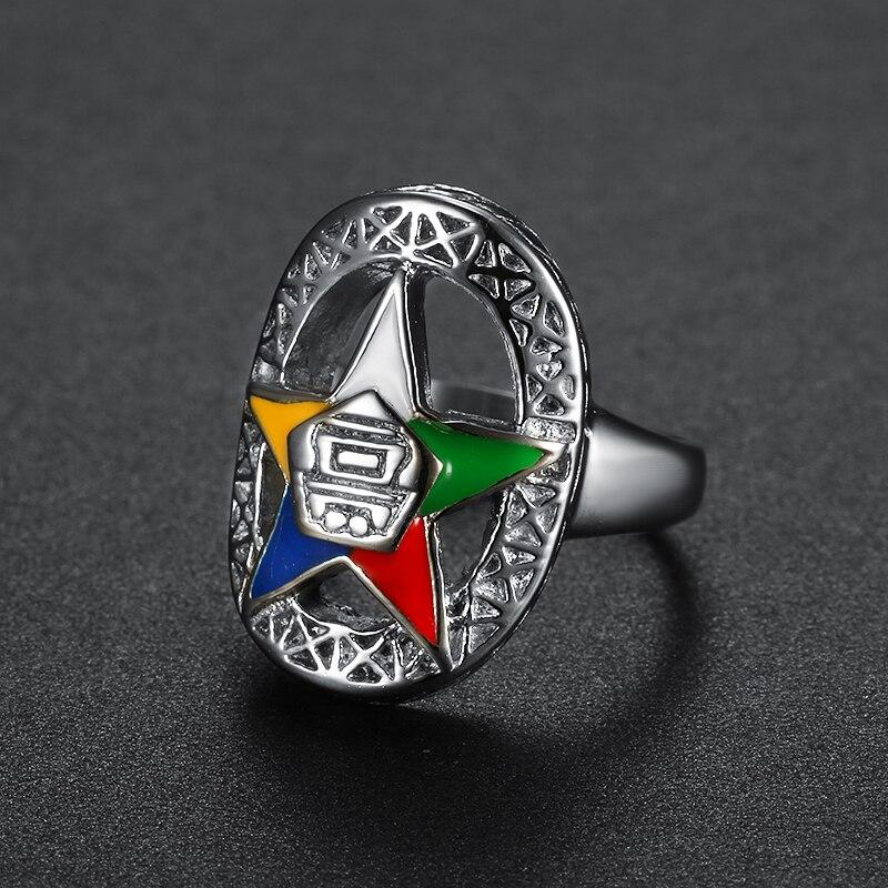 OES Ring - (Silver Gold) - Bricks Masons