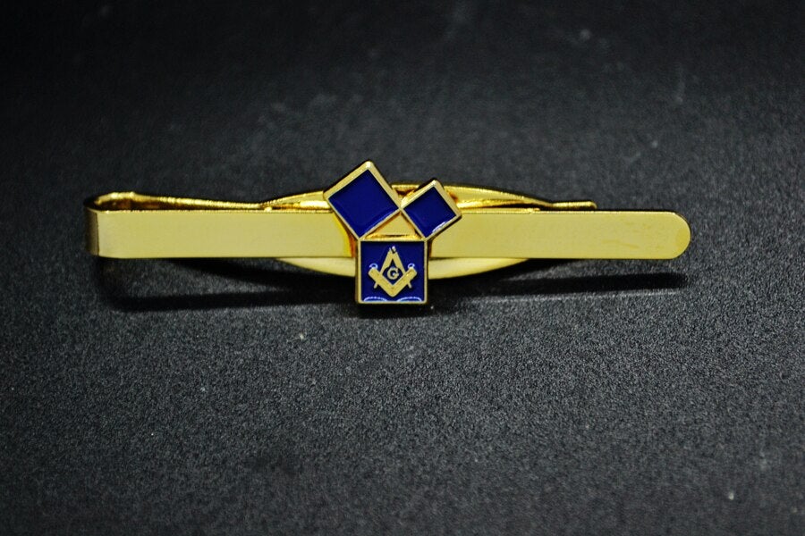 Master Mason Blue Lodge Tie Bar - Pythagorean Theorem - Bricks Masons