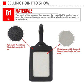 Shriners Luggage Tag - Black Leather - Bricks Masons