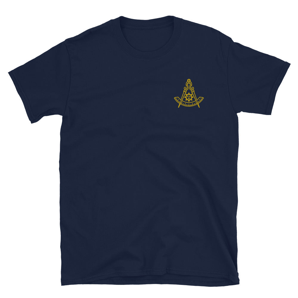 Past Master Blue Lodge California Regulation T-Shirt - Various Colors - Bricks Masons