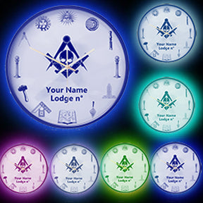 Widows Sons Clock - Frame with LED - Bricks Masons