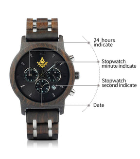 Widows Sons Wristwatch - Various Wood Colors - Bricks Masons